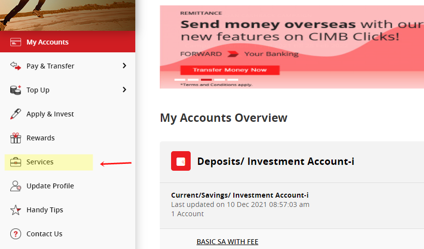 Gambar Cara Dapatkan CIMB Bank Statement Online Melalui CIMB Clicks